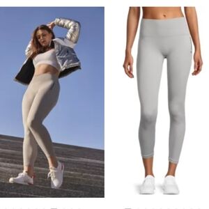 Sports Illustrated Womens Seamless Gray Moisture Wicking 7/8 Ankle Leggings 2X